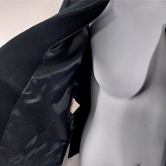 WORTHINGTON! STUNNING BLACK 100% FINE WOOL BOXY CLASSIC JACKET, BLAZER! SZ 18 - Picture 6 of 10